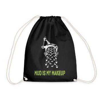 Mud is my Makeup - Drawstring Bag - black - Front