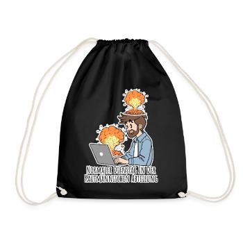 Complete chaos? Normal, commercial department! - Drawstring Bag - black - Front