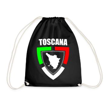 Souvenir toscane en t-shirt tricolore d’Italie - Sac de sport léger - noir - Devant