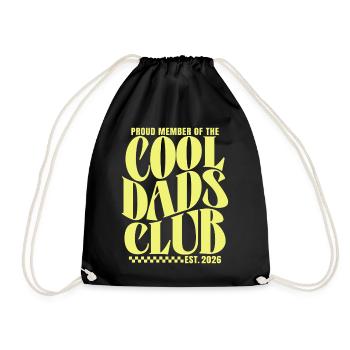 Cool Dads Club - Dad-to-be 2026 Gift - Drawstring Bag - black - Front