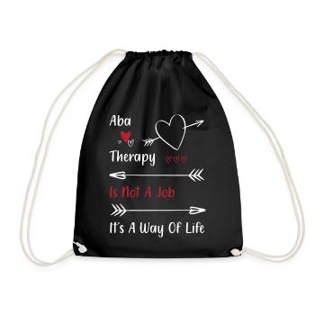 Verhaltenstherapie Therapie Verhalten - Turnbeutel - Schwarz - Vorne