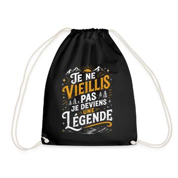 Idée Cadeau Anniversaire Drôle Original Humoristiq - Sac de sport léger - noir - Devant