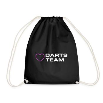 Cœur de l’équipe de fléchettes - Sac de sport léger - noir - Devant