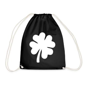 Shamrock - Drawstring Bag - black - Front