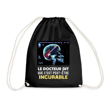 Guitare citation cadeau humour musiciens - Sac de sport léger - noir - Devant