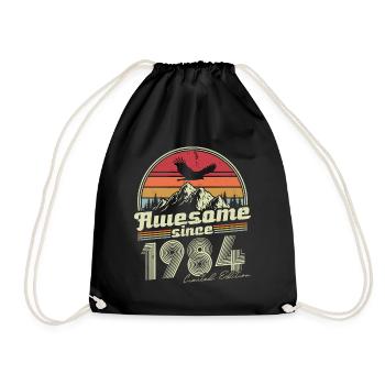 Anniversaire 1984 Rétro Vintage 1984 - Sac de sport léger - noir - Devant