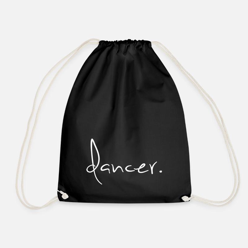Dancer Tänzer Tanzen Schriftzug - Turnbeutel - Schwarz
