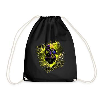 Gaz mask yellow - Sac de sport léger - noir - Devant