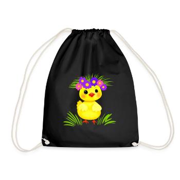 Petit poulet - Sac de sport léger - noir - Devant