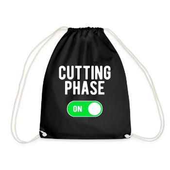 Phase de coupe ON Entraînement de poids de musculation - Sac de sport léger - noir - Devant