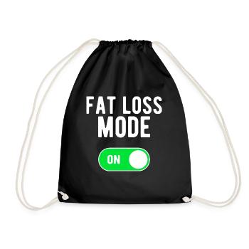 Mode de perte de graisse ON Entraînement de poids de musculation - Sac de sport léger - noir - Devant