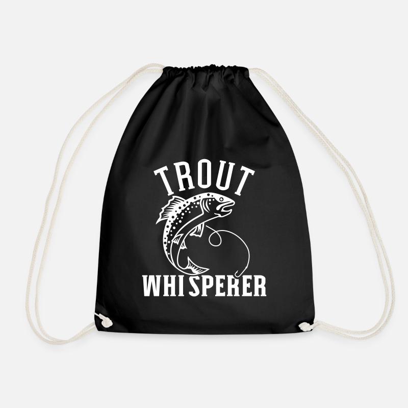 Trout - Drawstring Bag - black
