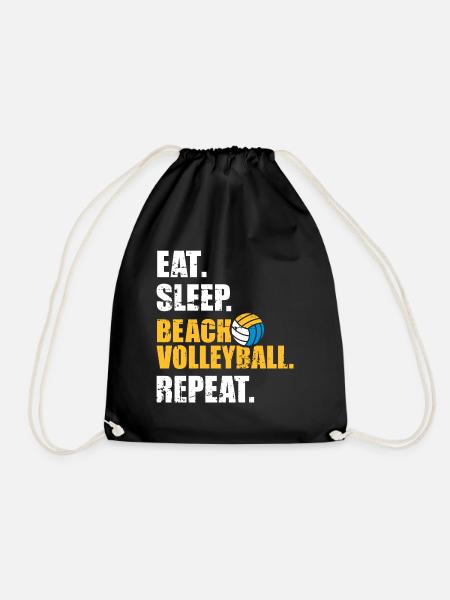 Beachvolleyball - Turnbeutel - Schwarz