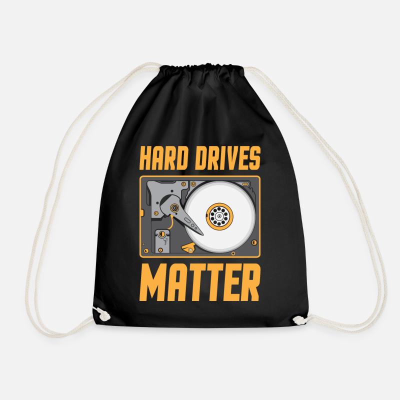 Hard Drives Matter - Computer Nerd Gamer PC Geek - Turnbeutel - Schwarz