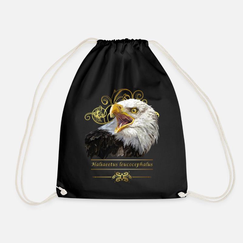 Weißkopfseeadler - Turnbeutel - Schwarz