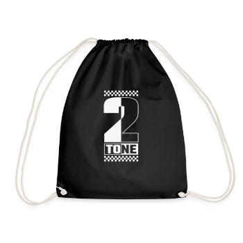 Ska Music 2-Tone Swing Jazz Music Style - Drawstring Bag - black - Front