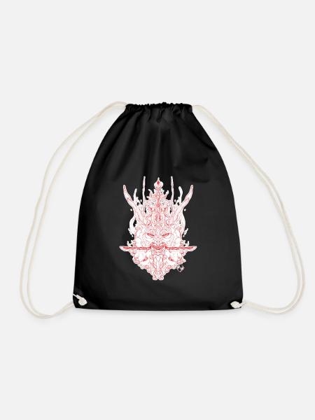 Oni_S1 - Drawstring Bag - black