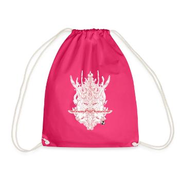Oni_S1 - Drawstring Bag - fuchsia - Front
