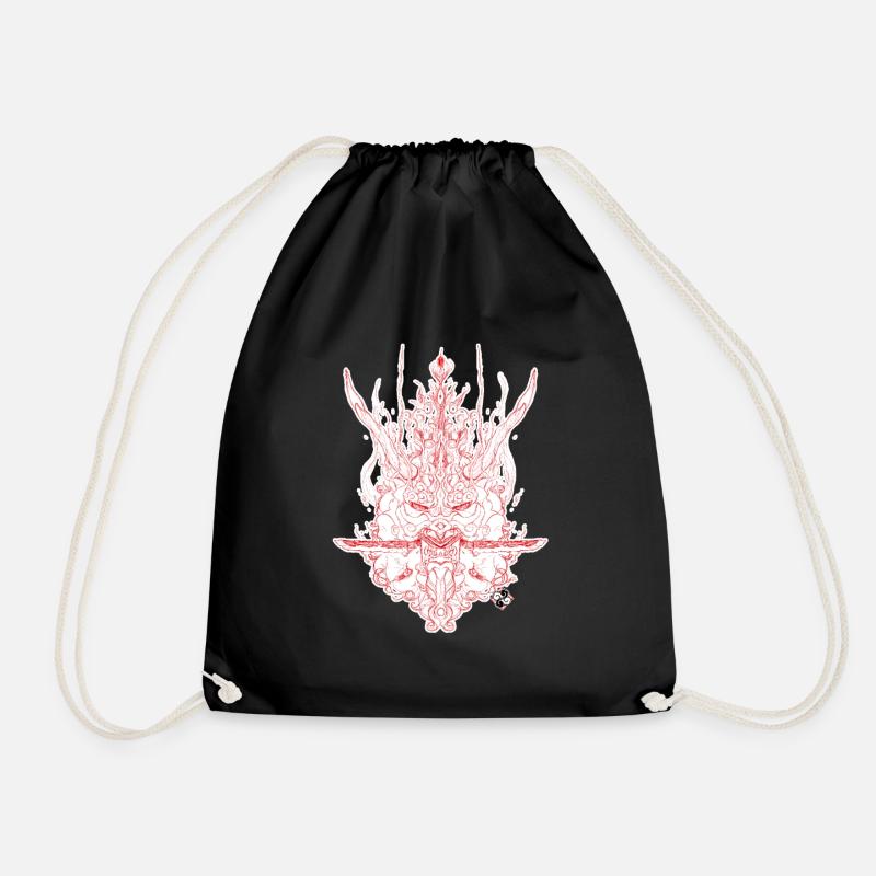 Oni_S1 - Drawstring Bag - black