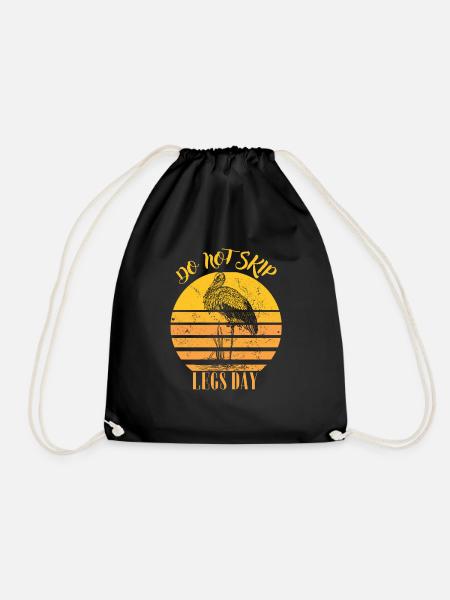 DO NOT SKIP LEGS DAY - Drawstring Bag - black