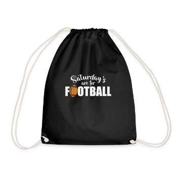 Saturday's are for Football Amerika Sport - Turnbeutel - Schwarz - Vorne