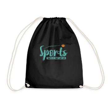 Sports that's it, that's my Life America - Drawstring Bag - black - Front