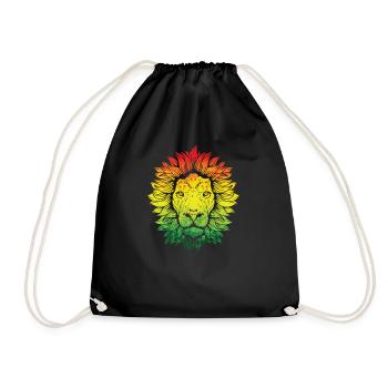 Prédateur prédateur de la crinière du lion d’Afrique Roi prédateur - Sac de sport léger - noir - Devant