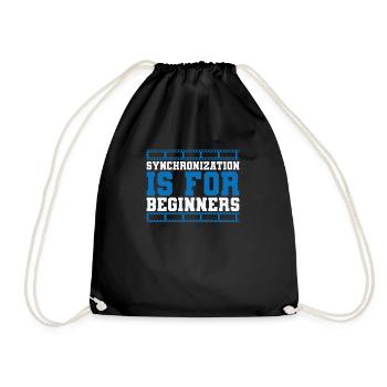 Synchronization is for Beginners Films - Drawstring Bag - black - Front