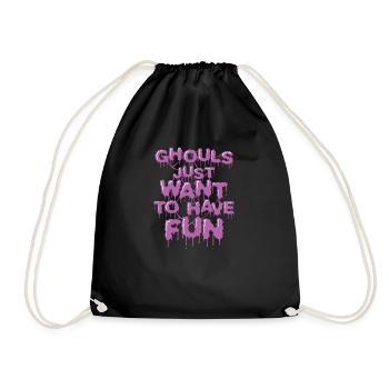 Les goules veulent juste s’amuser Halloween - Sac de sport léger - noir - Devant