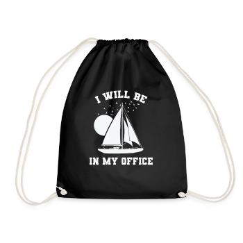 Je serai dans mon bureau Sailing Boat Sport - Sac de sport léger - noir - Devant