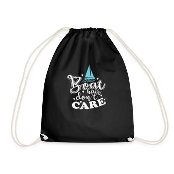 Boat Hair ne se soucie pas du sport de voilier - Sac de sport léger - noir - Devant