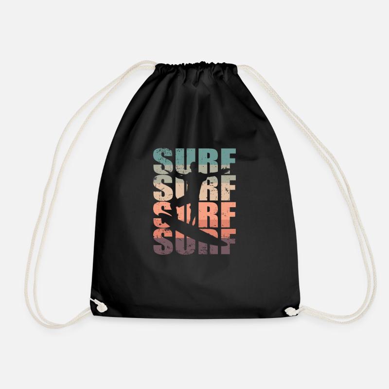 Surf Surf Surf Surf Surfboard - Sac de sport léger - noir
