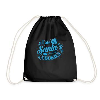 J’ai mangé les biscuits du Père Noël de la famille - Sac de sport léger - noir - Devant