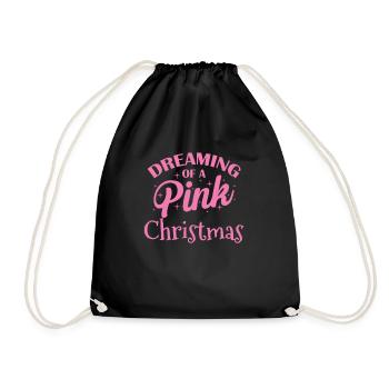 Rêver d’un Noël rose Weihnachten - Sac de sport léger - noir - Devant