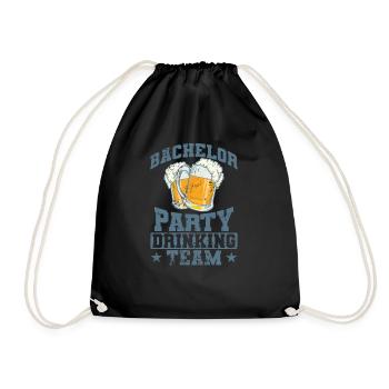 Bachelor Party Drinking Team Freunde - Turnbeutel - Schwarz - Vorne