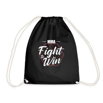 MMA se battre pour gagner les arts martiaux mixtes - Sac de sport léger - noir - Devant