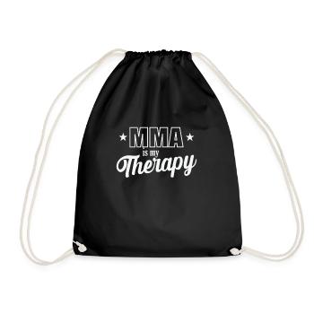 Le MMA est ma thérapie d’arts martiaux mixtes - Sac de sport léger - noir - Devant
