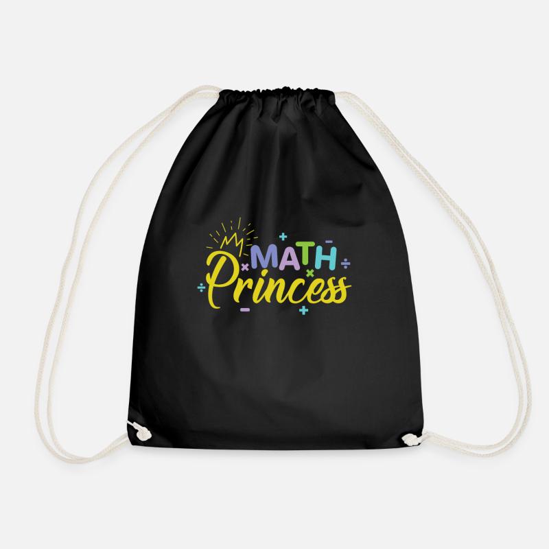 Math Princess Genie Mädchen schlaues Kind - Turnbeutel - Schwarz
