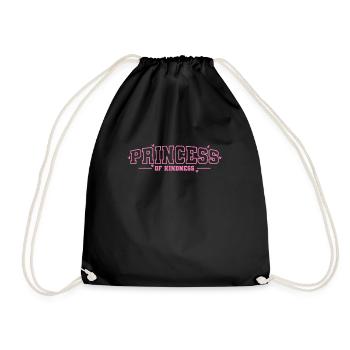 Princesse de la gentillesse mignonne fille mignonne - Sac de sport léger - noir - Devant