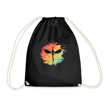 Dragon Drawing Fairy Tale Animal - Drawstring Bag - black - Front