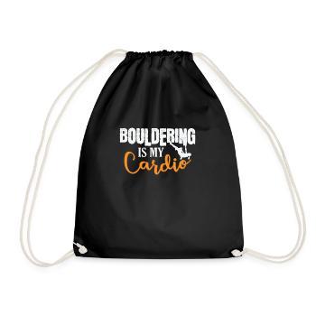L’escalade de bloc est mon passe-temps d’escalade cardio - Sac de sport léger - noir - Devant