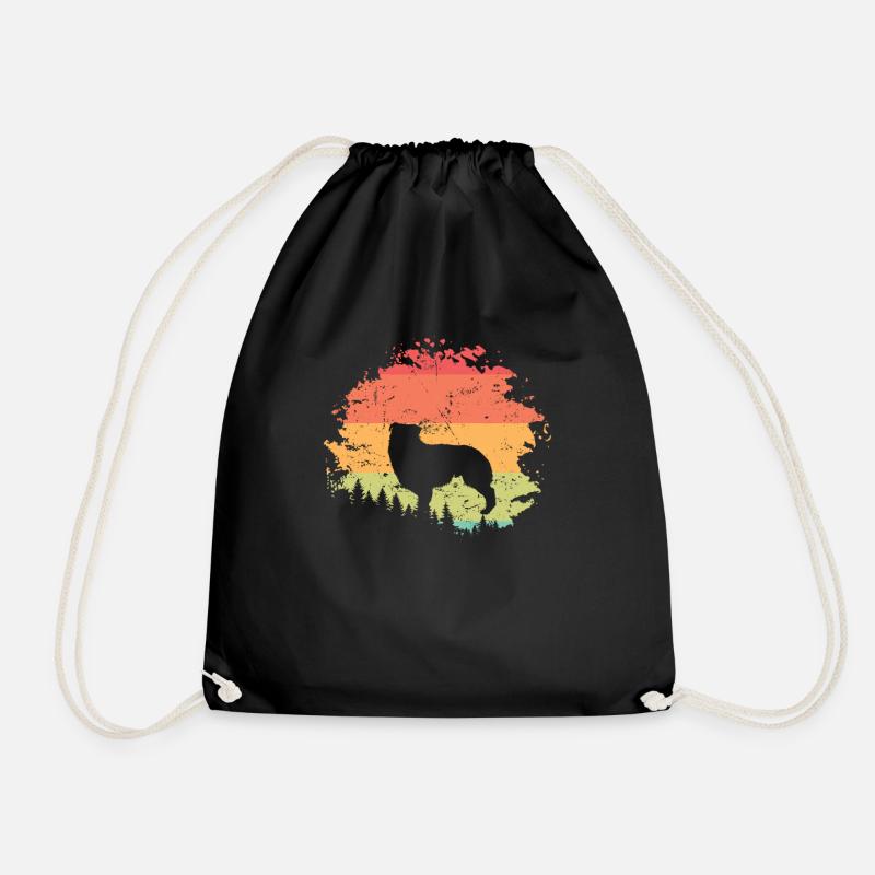 Australian Shepherd Hund Haustier Rasse - Turnbeutel - Schwarz
