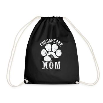 Chesapeake Mom Chesapeake Bay Retriever Hund - Turnbeutel - Schwarz - Vorne