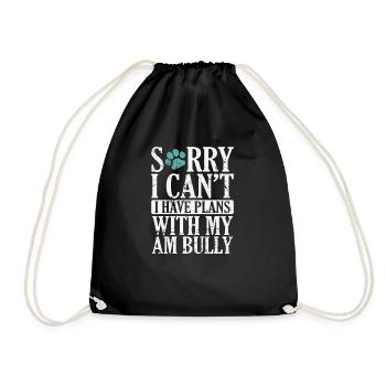 Je ne peux pas avoir de plans avec mon Bully Bulldog AM - Sac de sport léger - noir - Devant