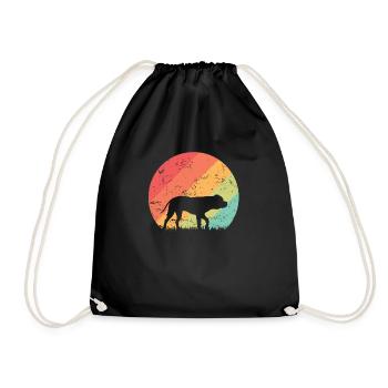 Bulldog Dog Pet Breed Best Friend - Drawstring Bag - black - Front