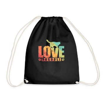 Love Ragdoll Pet Cat Race - Sac de sport léger - noir - Devant