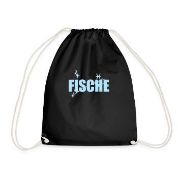 Pisces Zodiac sign Pisces constellation - Drawstring Bag - black - Front