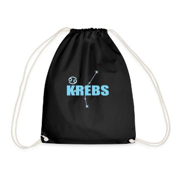 Cancer Zodiac Sign Constellation - Drawstring Bag - black - Front