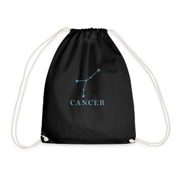 Star constellation Zodiac sign Cancer - Drawstring Bag - black - Front