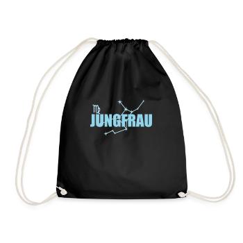 Signe du zodiaque de la Vierge constellation de la Vierge - Sac de sport léger - noir - Devant